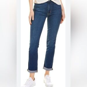 Hudson Blair Gwen High Rise Crop Jeans in Classic Blue